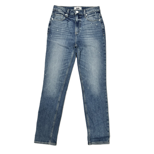 Denim Blue Jeans Designer By Paige, Size: 0