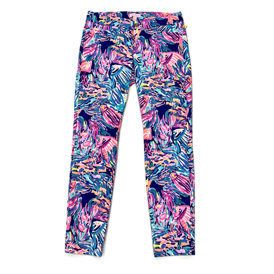 Pink Blue Pants Designer By Lilly Pulitzer, Size: 2