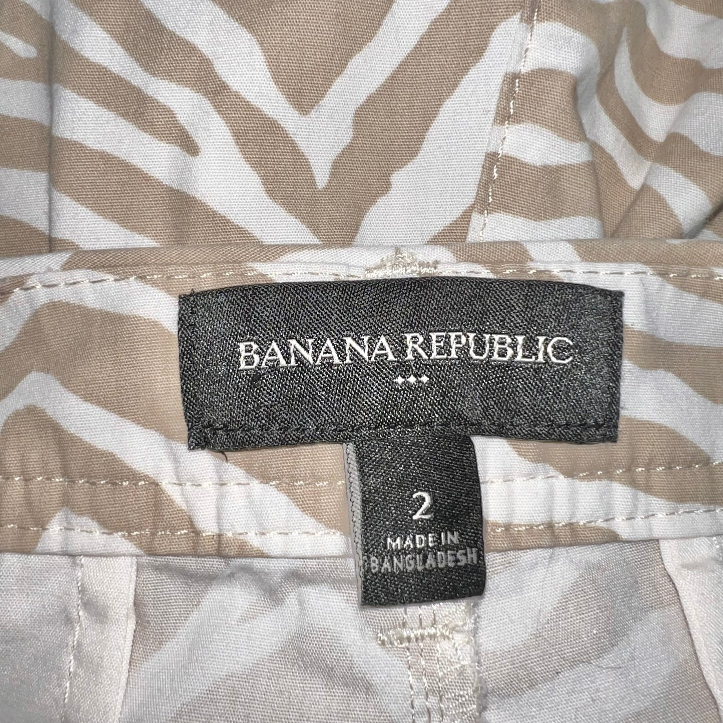 Zebra Print Shorts By Banana Republic O, Size: 2