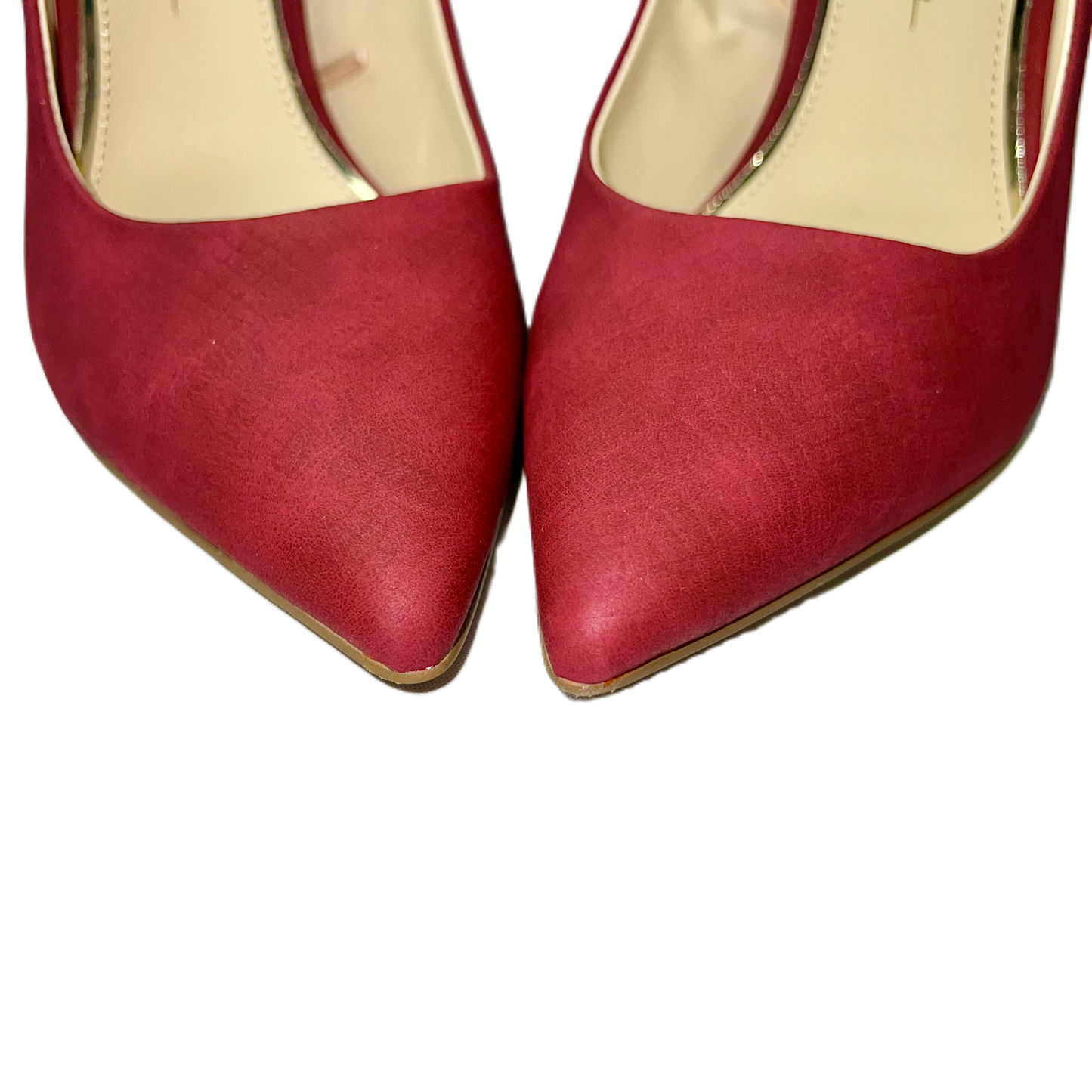 Red Shoes Heels Block By Jessica Simpson, Size: 7