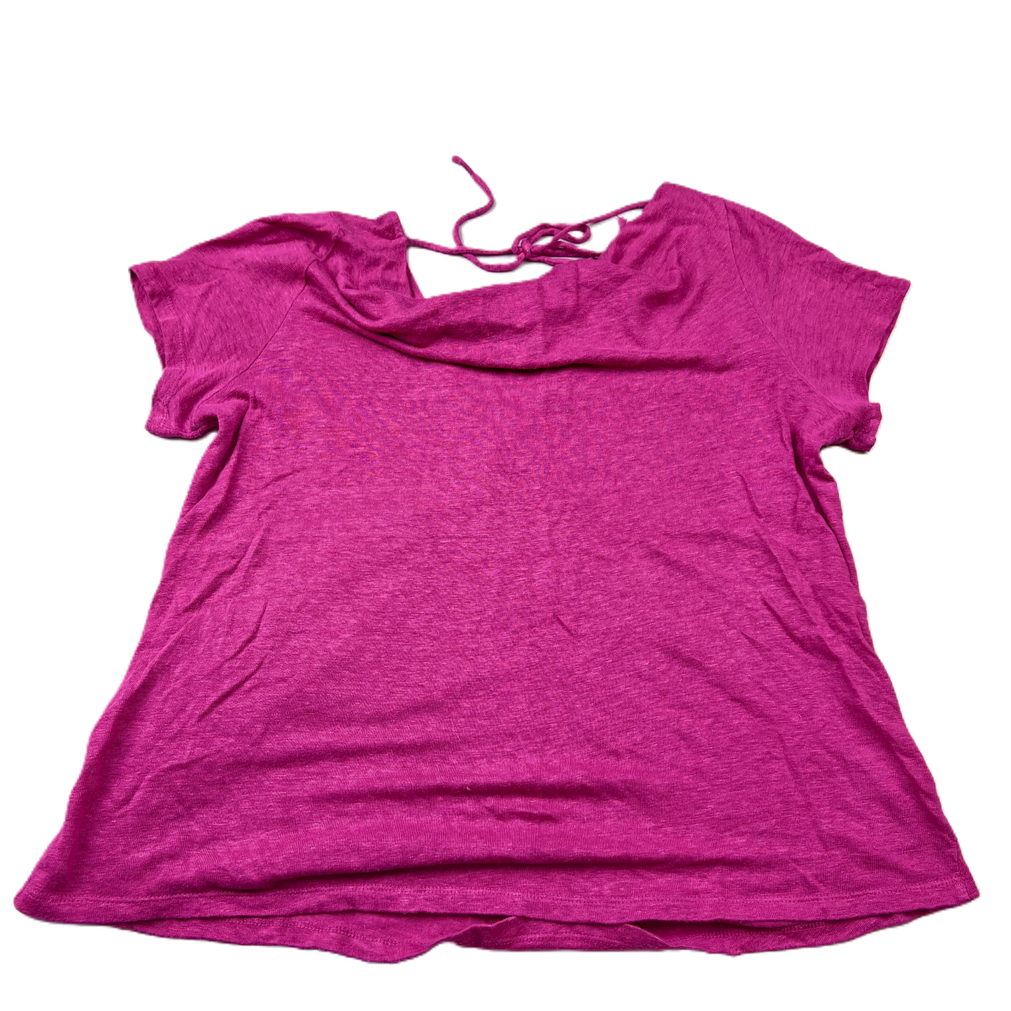 Purple Top Short Sleeve By Maeve, Size: L