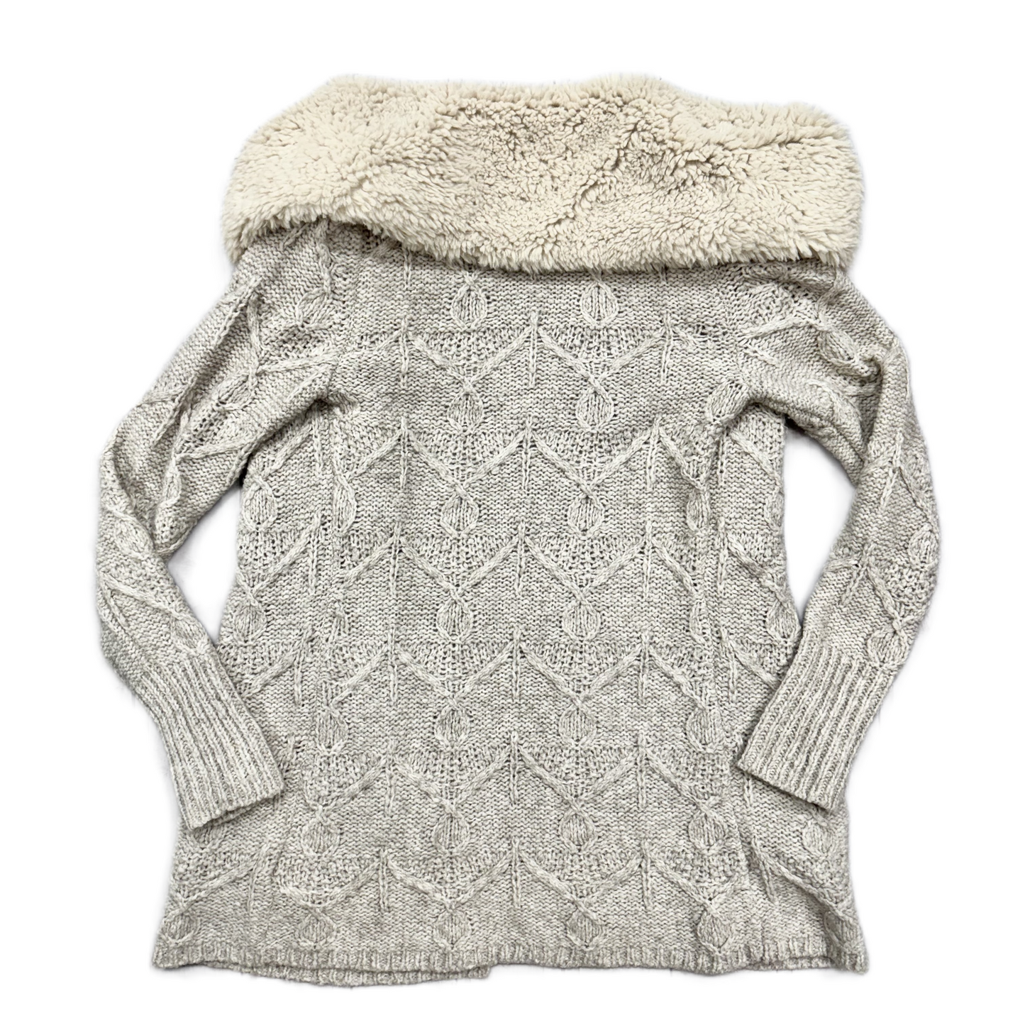 Sweater Cardigan By Sleeping On Snow In Taupe, Size: S