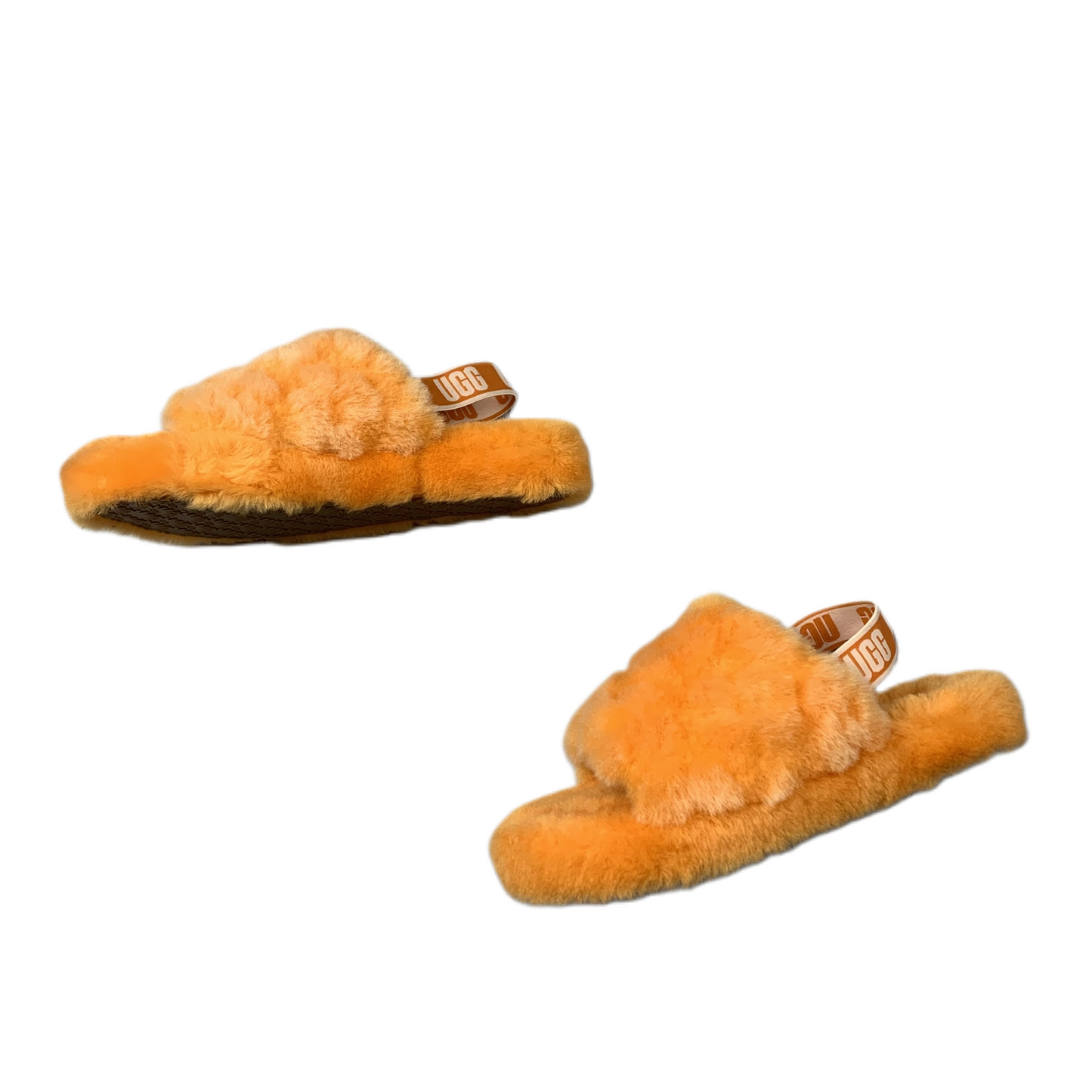 Slippers Designer By Ugg In Orange, Size: 5