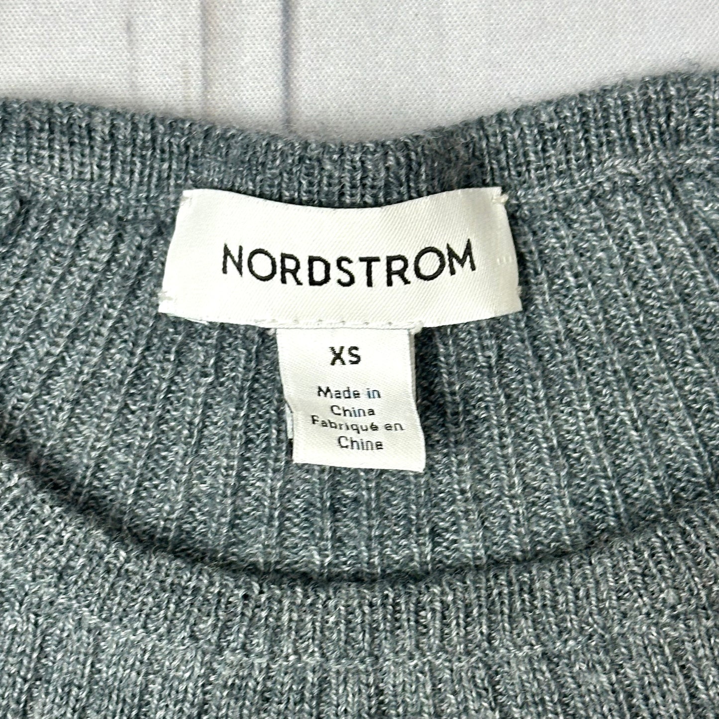 Sweater By Nordstrom In Grey, Size: Xs