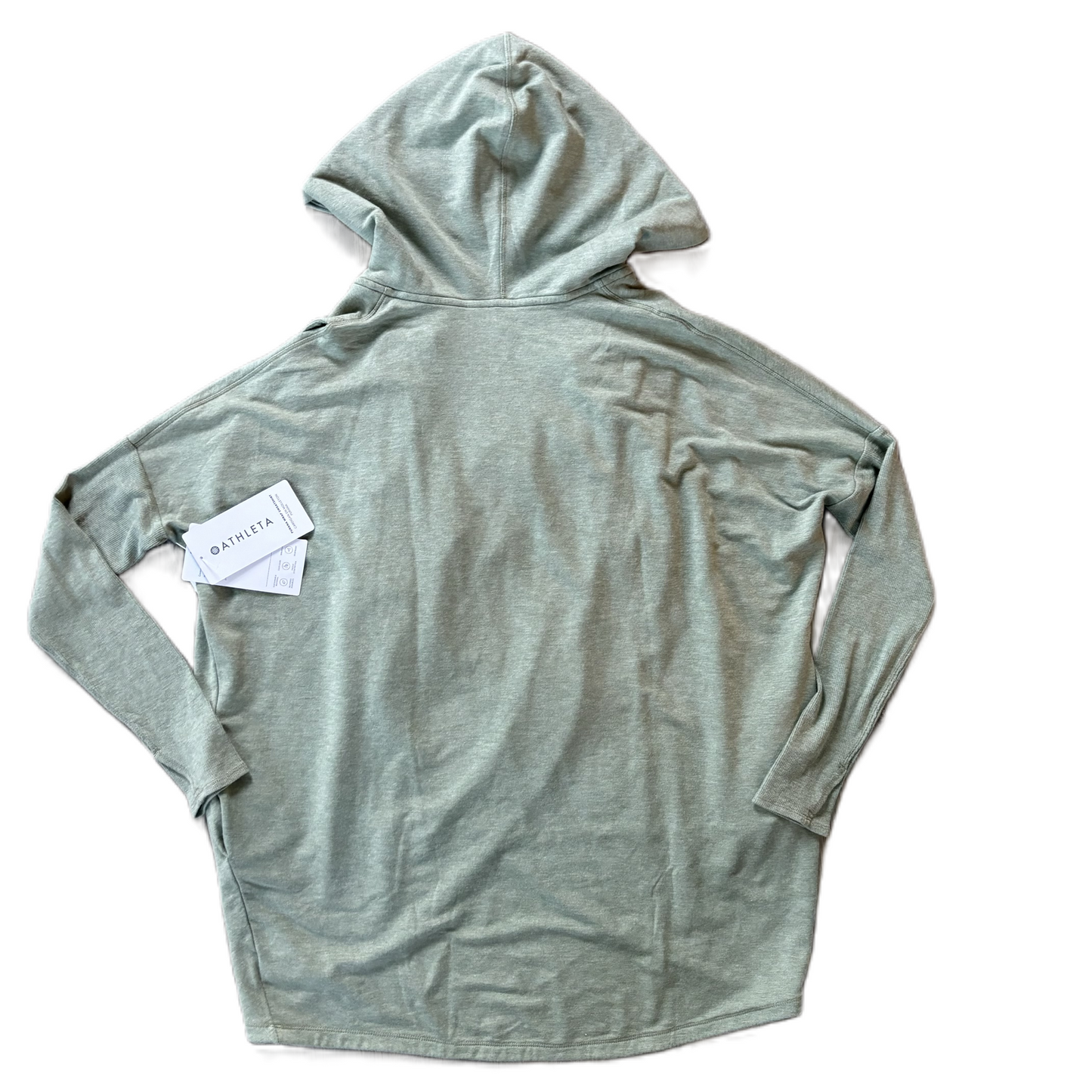 Athletic Sweatshirt Hoodie By Athleta In Green, Size: M