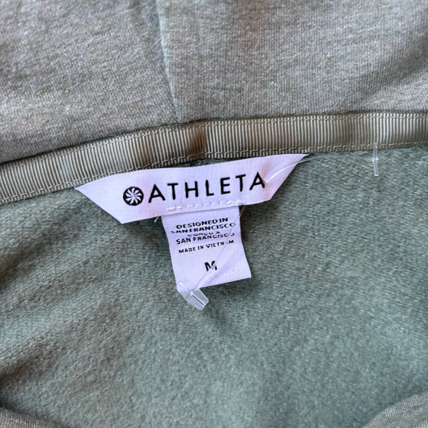 Athletic Sweatshirt Hoodie By Athleta In Green, Size: M