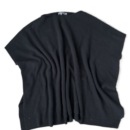 Sweater Short Sleeve By Vince In Black, Size: S