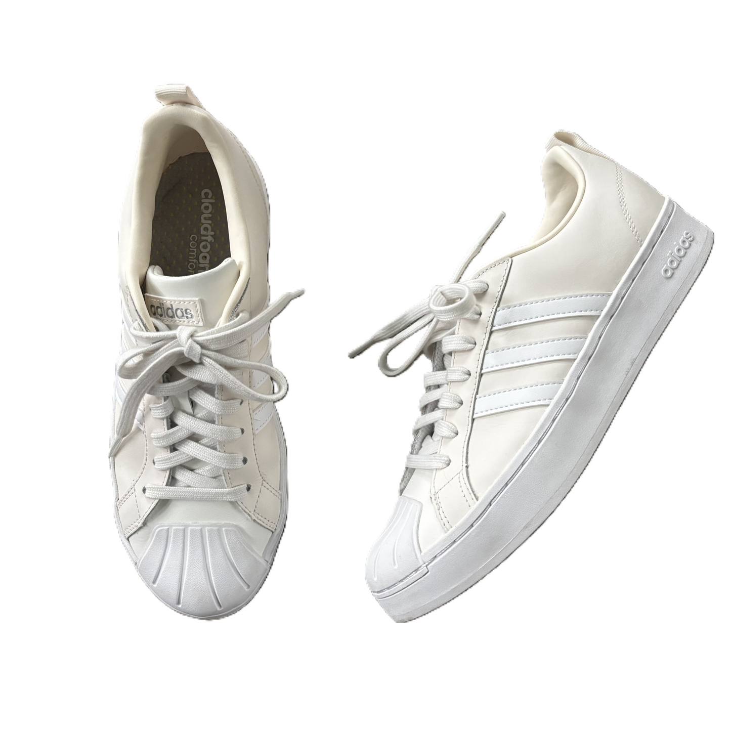 Shoes Sneakers By Adidas In Cream, Size: 8.5