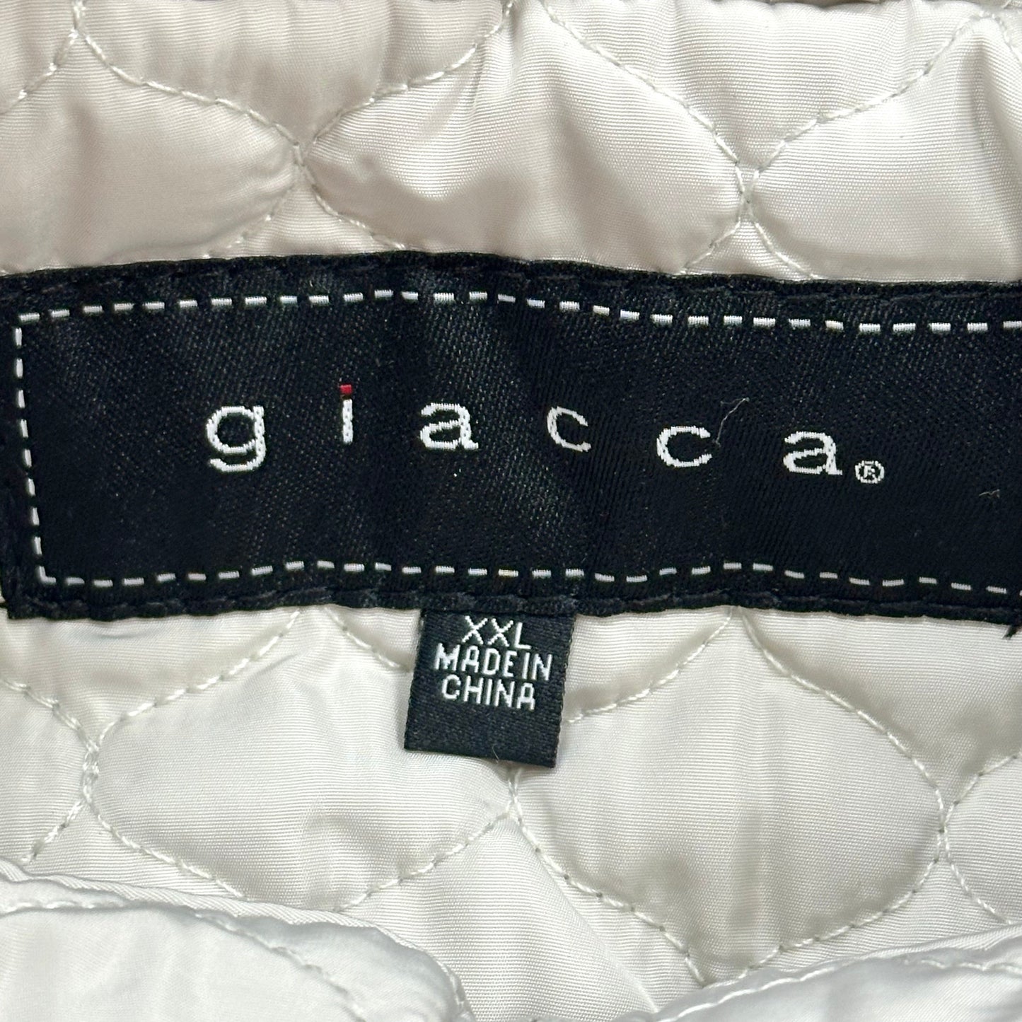 Jacket Puffer & Quilted By Giacca In Grey, Size: 1x