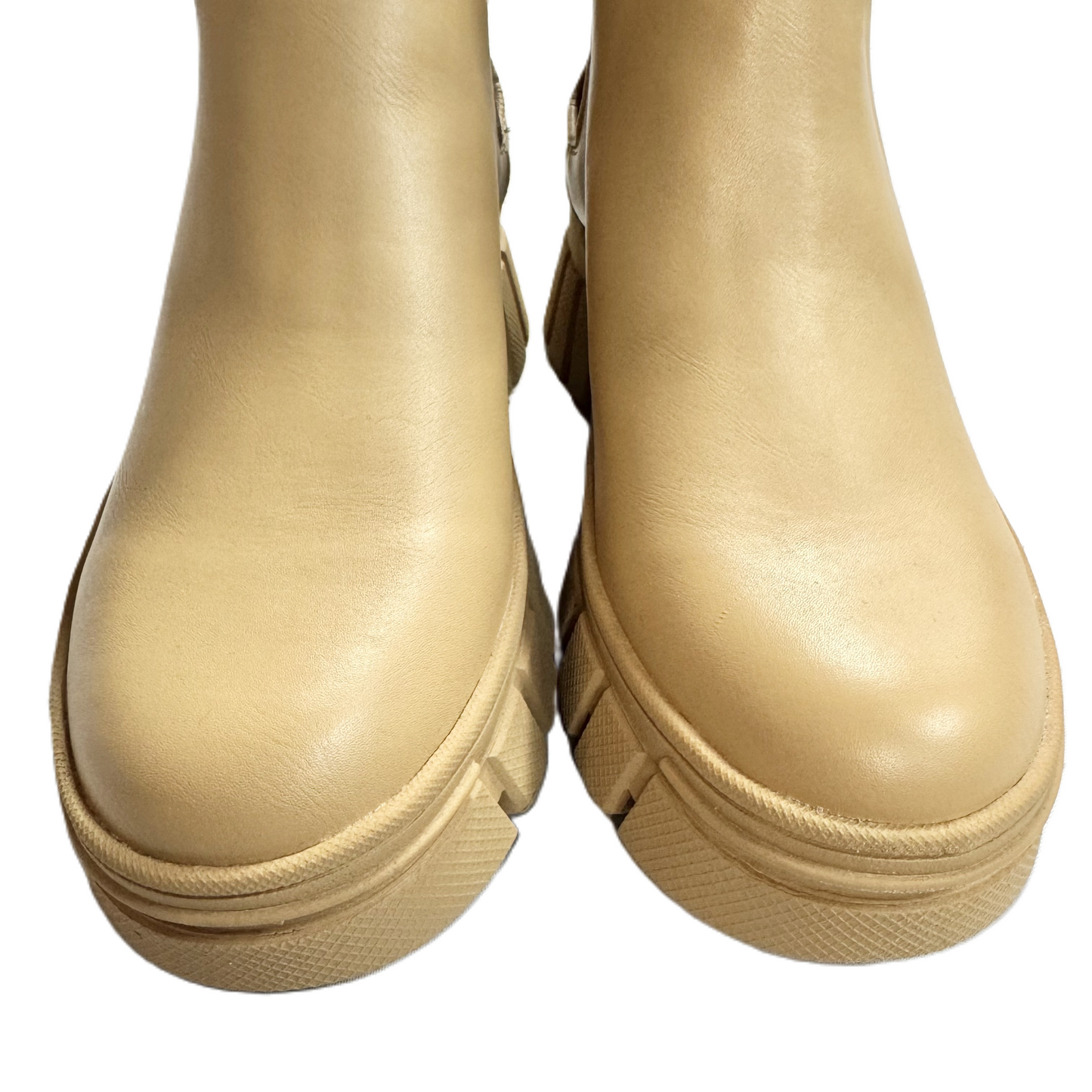 Boots Ankle Flats By Guess In Tan, Size: 8