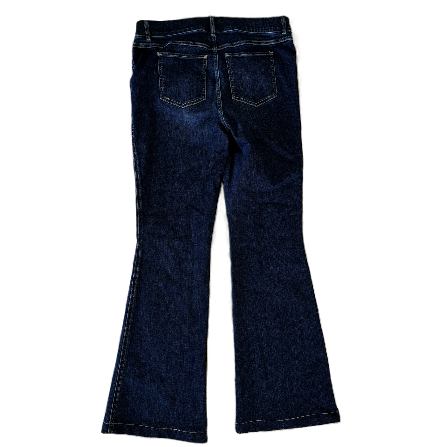 Jeans Boot Cut By Spanx In Blue Denim, Size: Xl