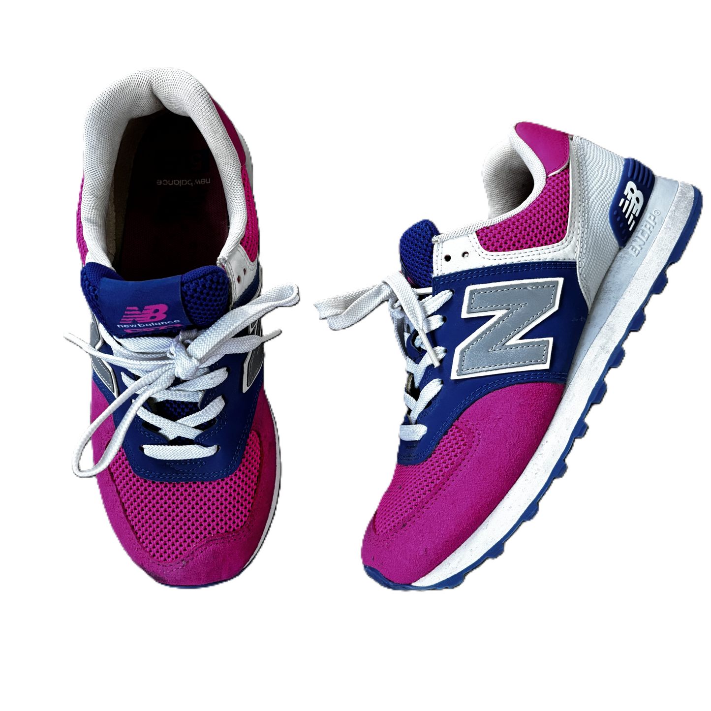 Shoes Sneakers By New Balance In Blue & Pink, Size: 9