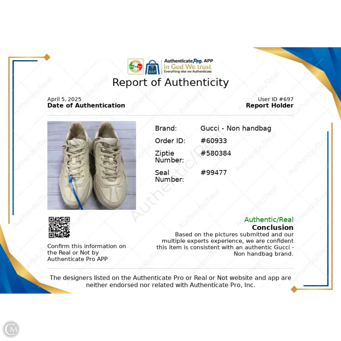 Shoes Luxury Designer By Gucci In White, Size: 11.5