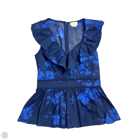 Top Sleeveless Designer By Kate Spade In Floral Print, Size: S