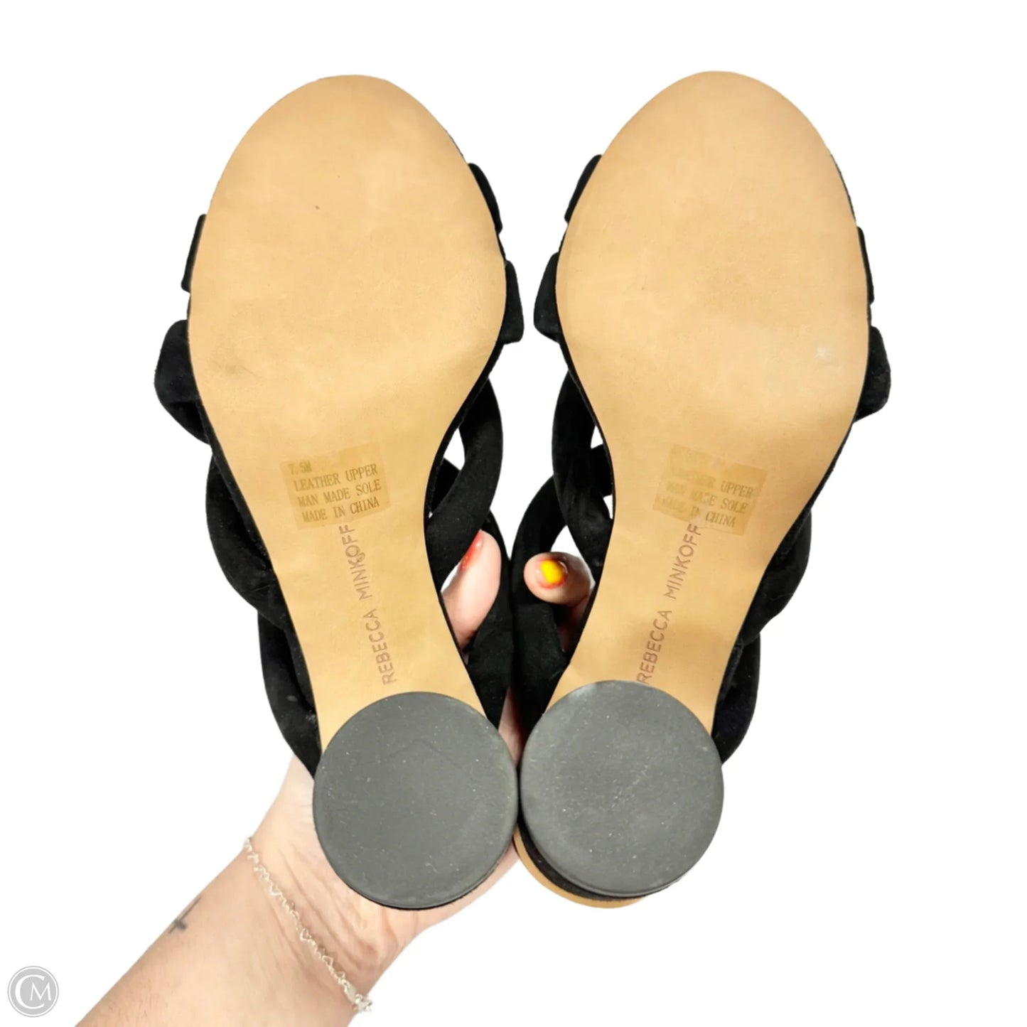 Sandals Designer By Rebecca Minkoff In Black, Size: 7.5