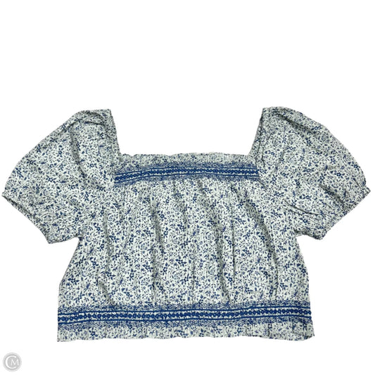 Top Short Sleeve By Madewell In Floral Print, Size: Xl