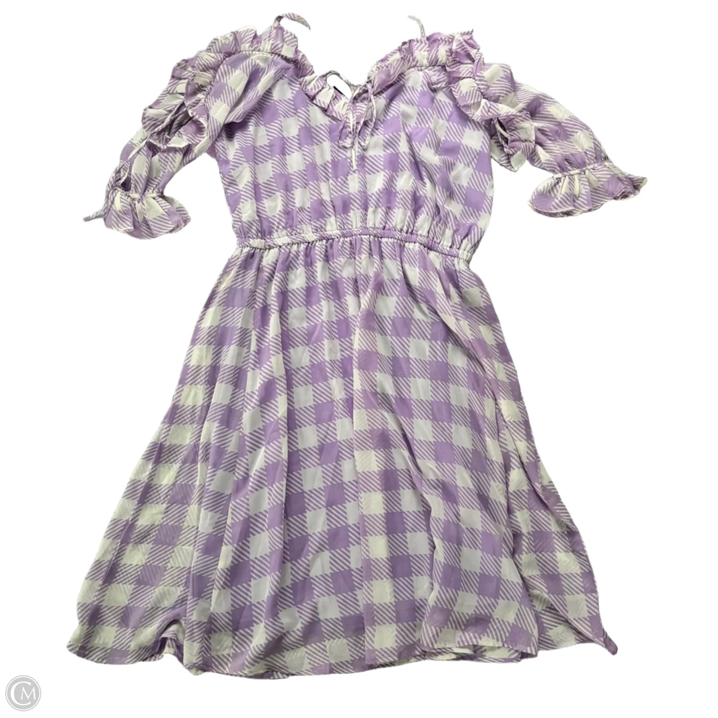 Dress Casual Maxi By Ashley Stewart In Checkered Pattern, Size: 3x