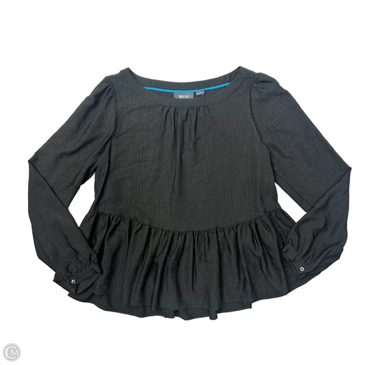 Top Long Sleeve By Maeve In Black, Size: S