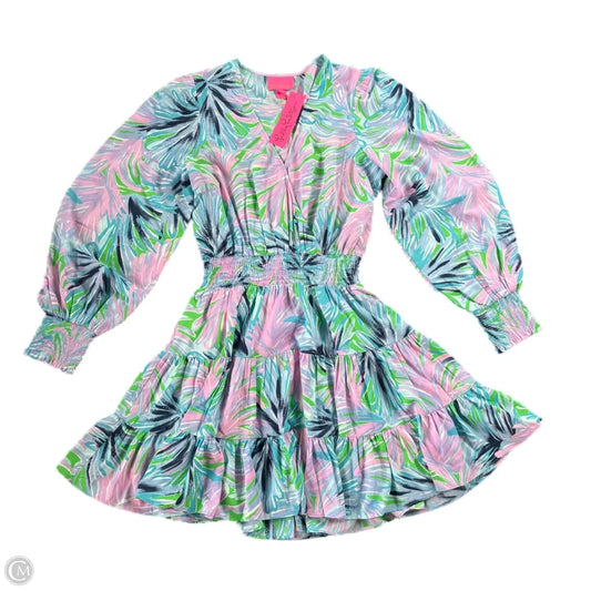 Dress Designer By Lilly Pulitzer In Blue & Purple, Size: L