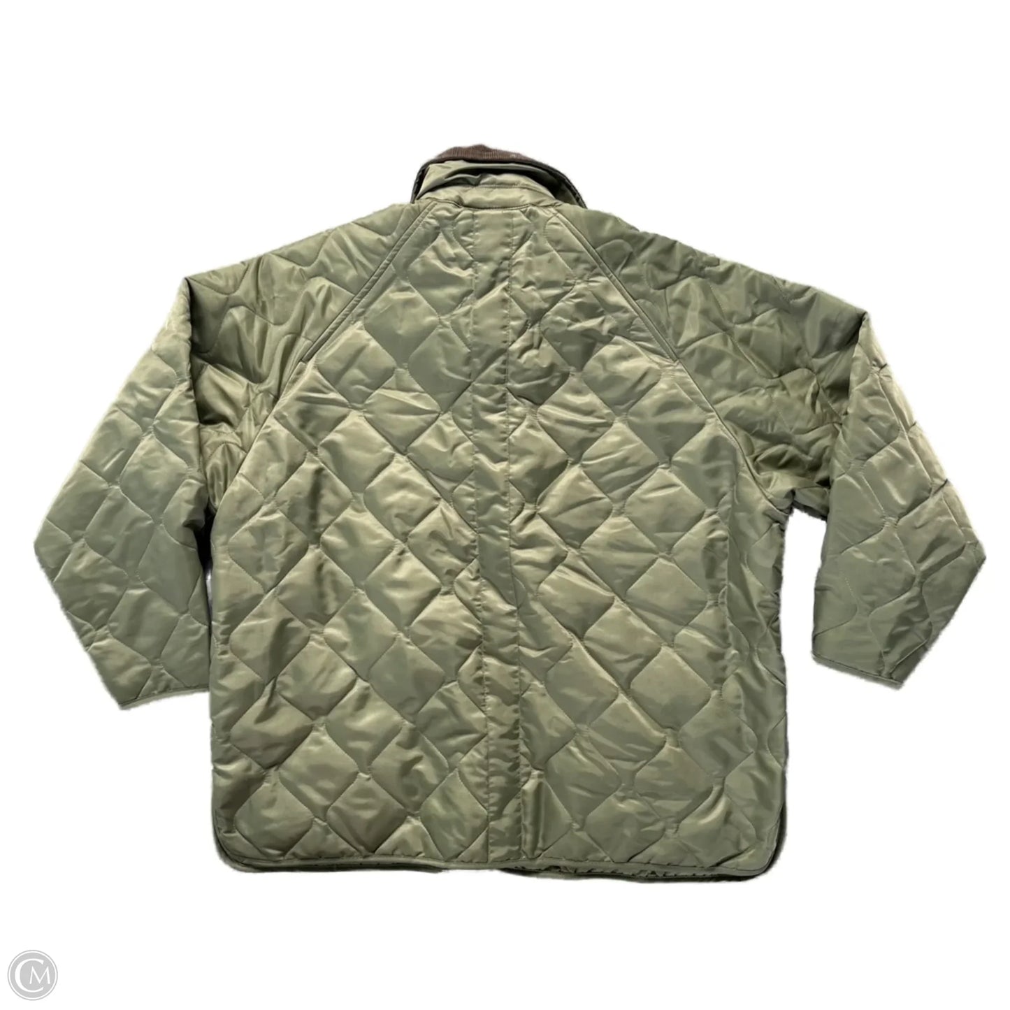 Jacket Puffer & Quilted By Pull & Bear In Green, Size: M