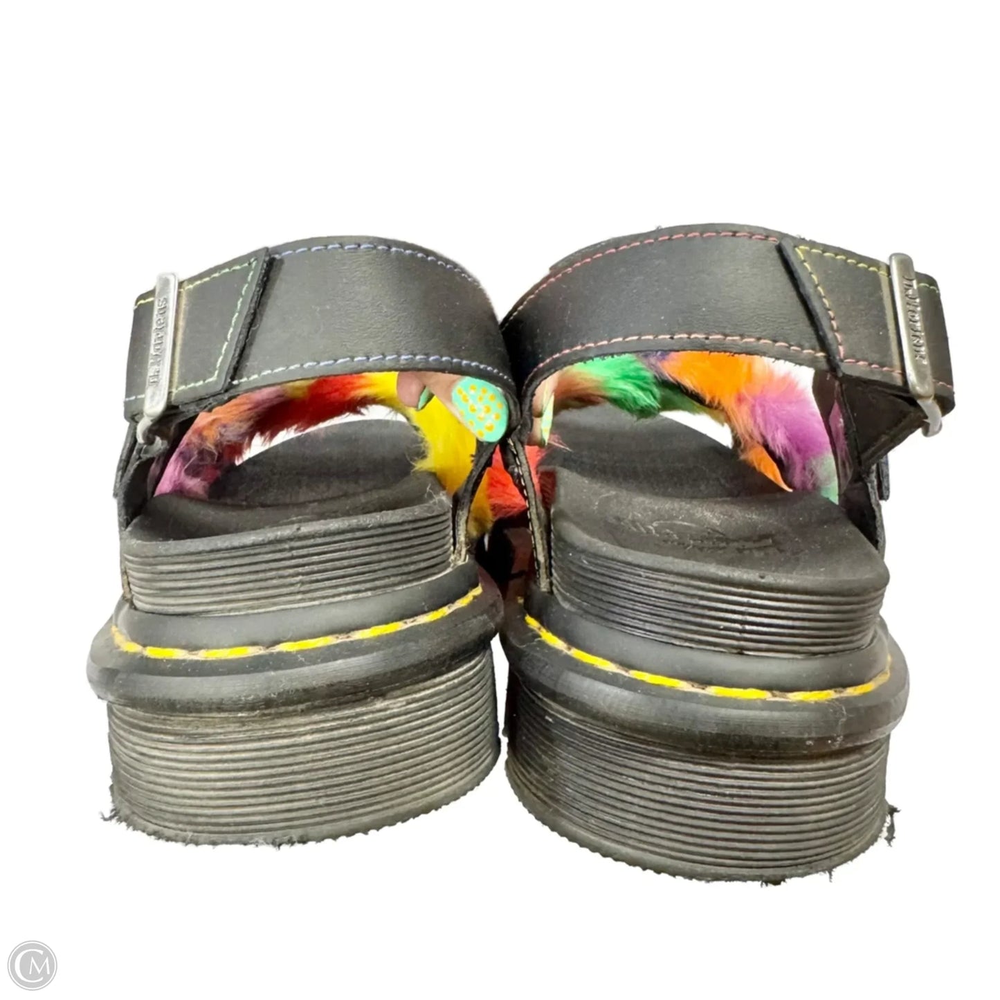 Sandals Flats By Dr Martens In Black, Size: 9