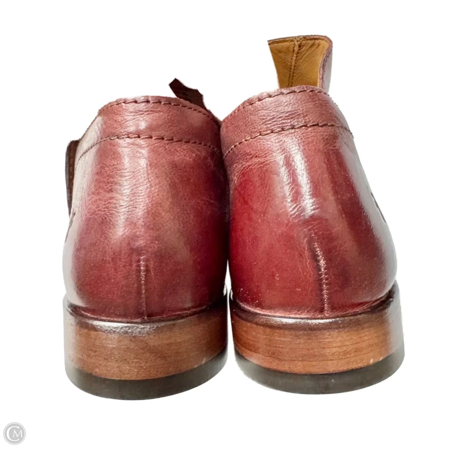 Boots Designer By Frye In Maroon, Size: 7.5