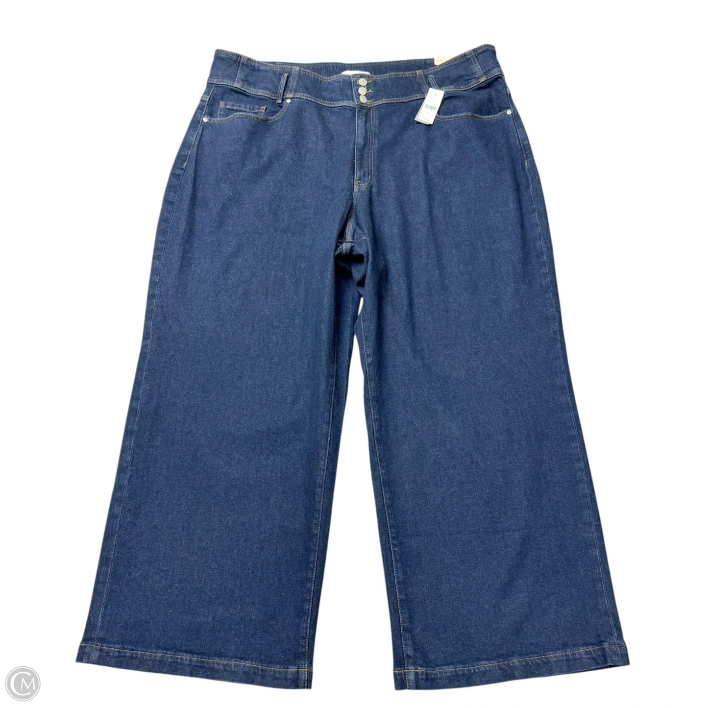 Jeans Wide Leg By Lane Bryant In Blue Denim, Size: 26