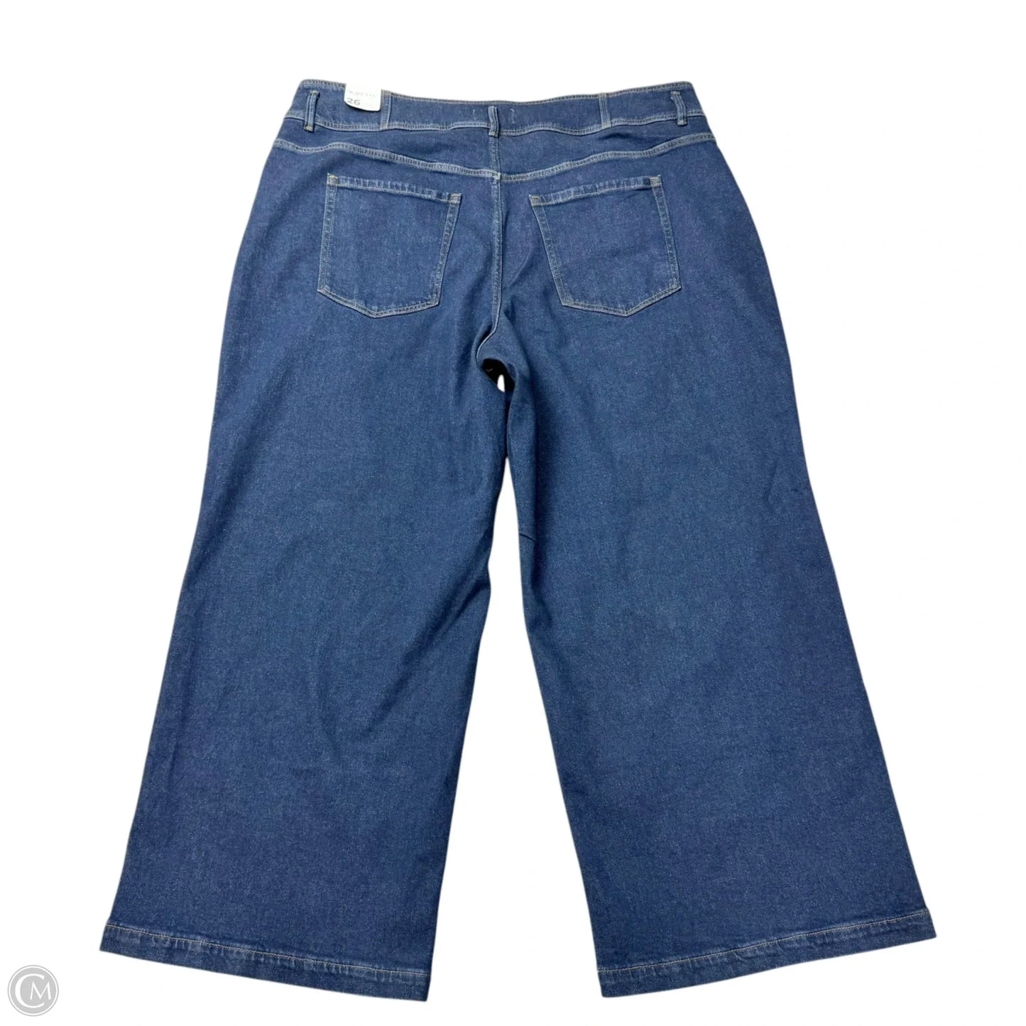 Jeans Wide Leg By Lane Bryant In Blue Denim, Size: 26