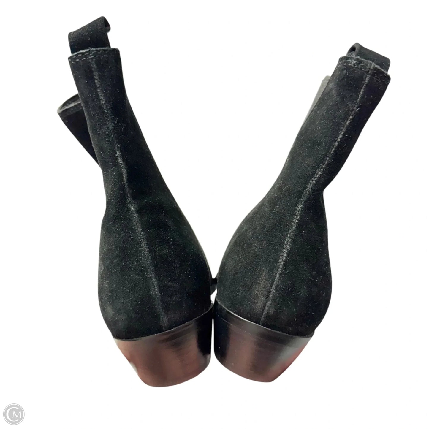 Boots Leather By Nine West In Black, Size: 9.5