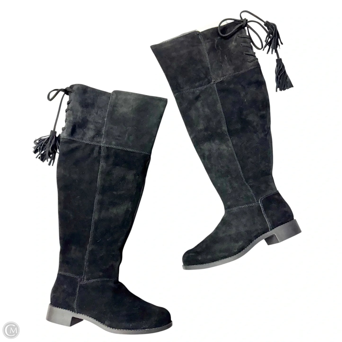 Boots Over-the-knee Flats By Torrid In Black, Size: 10