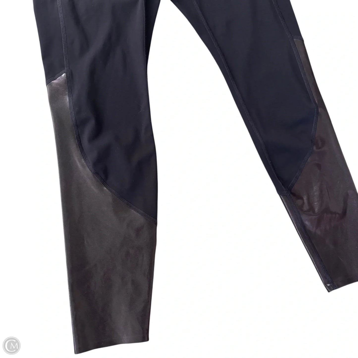 Athletic Leggings By Spanx In Black, Size: L