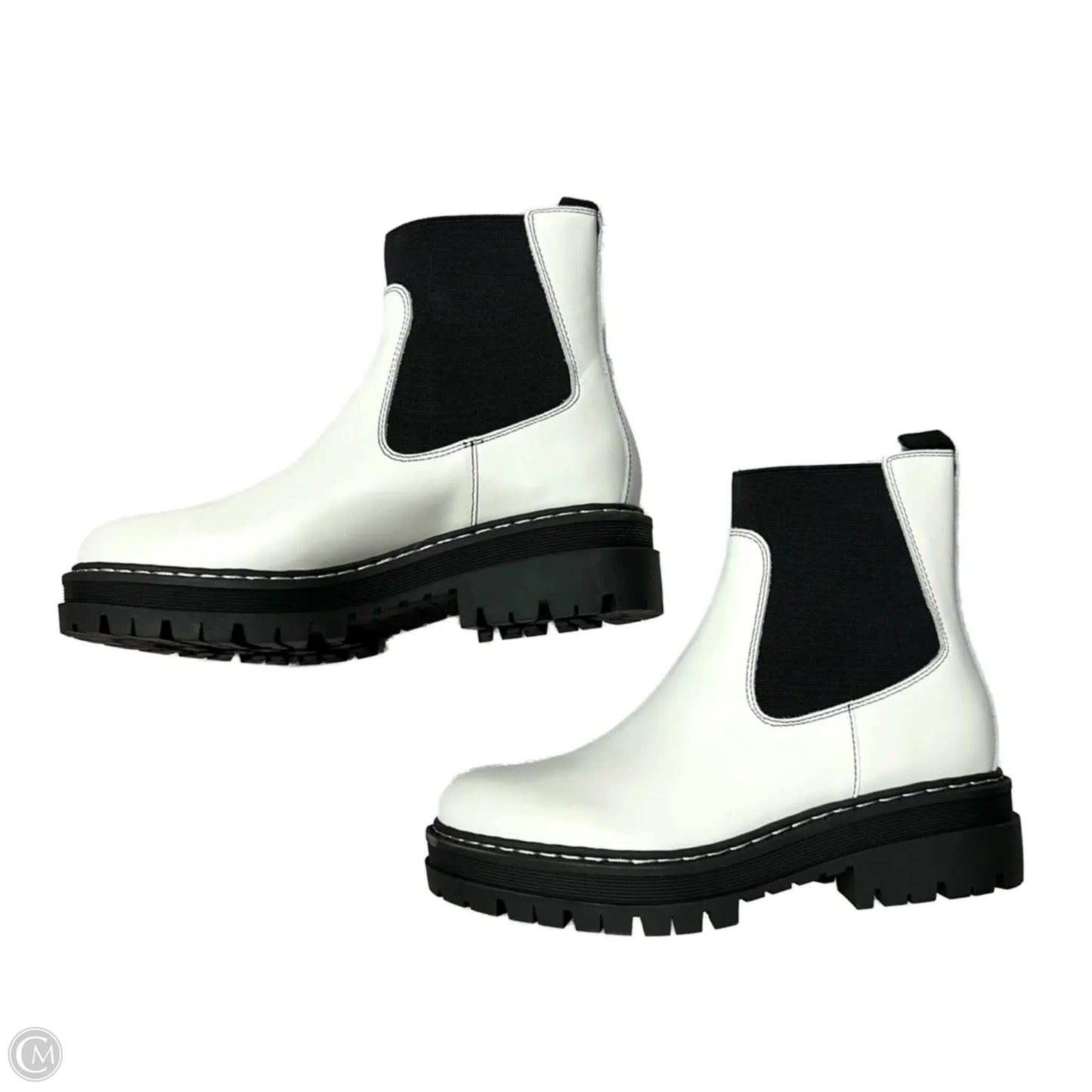 Boots Leather By Marc Fisher In White, Size: 7