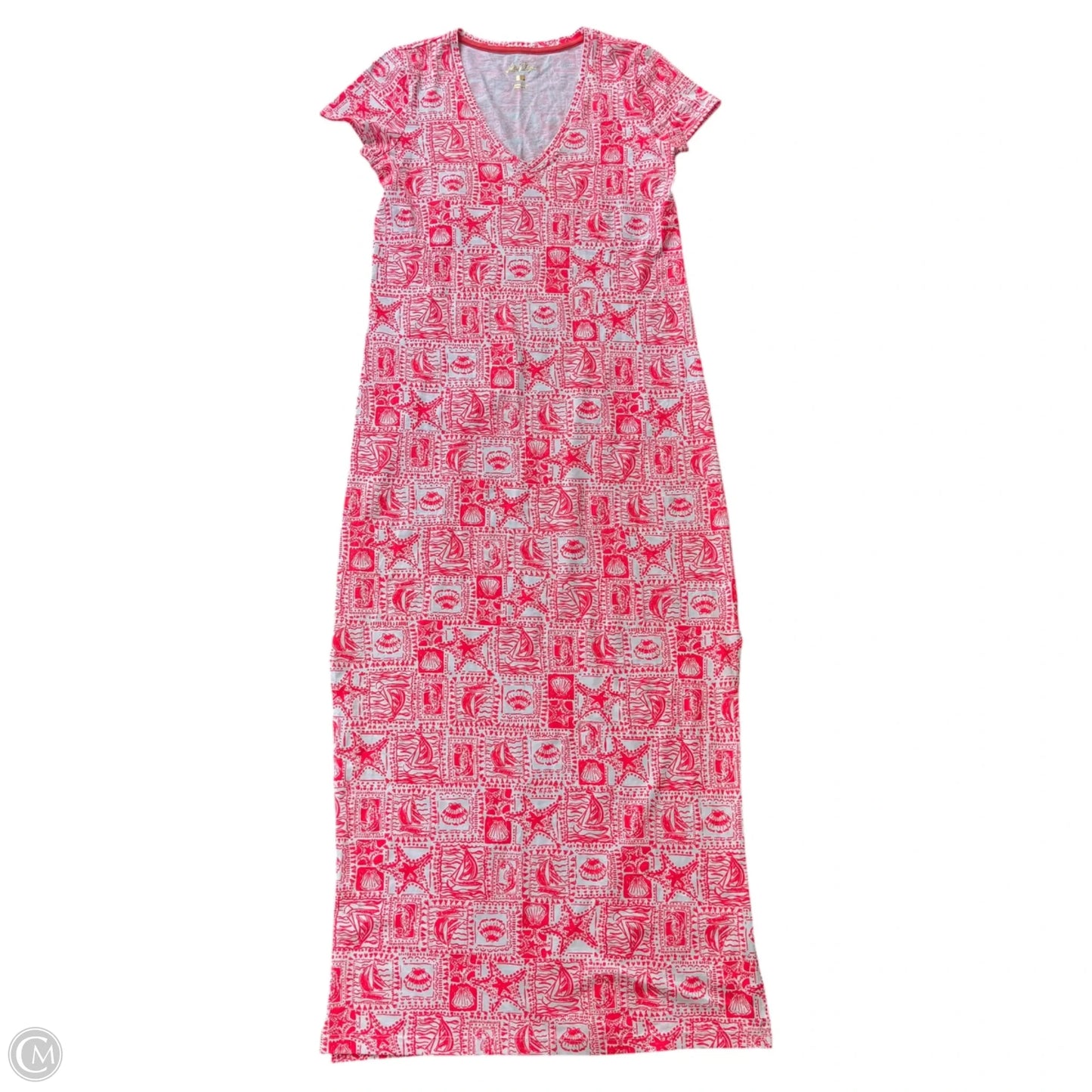 Dress Designer By Lilly Pulitzer In Pink & White, Size: Xs