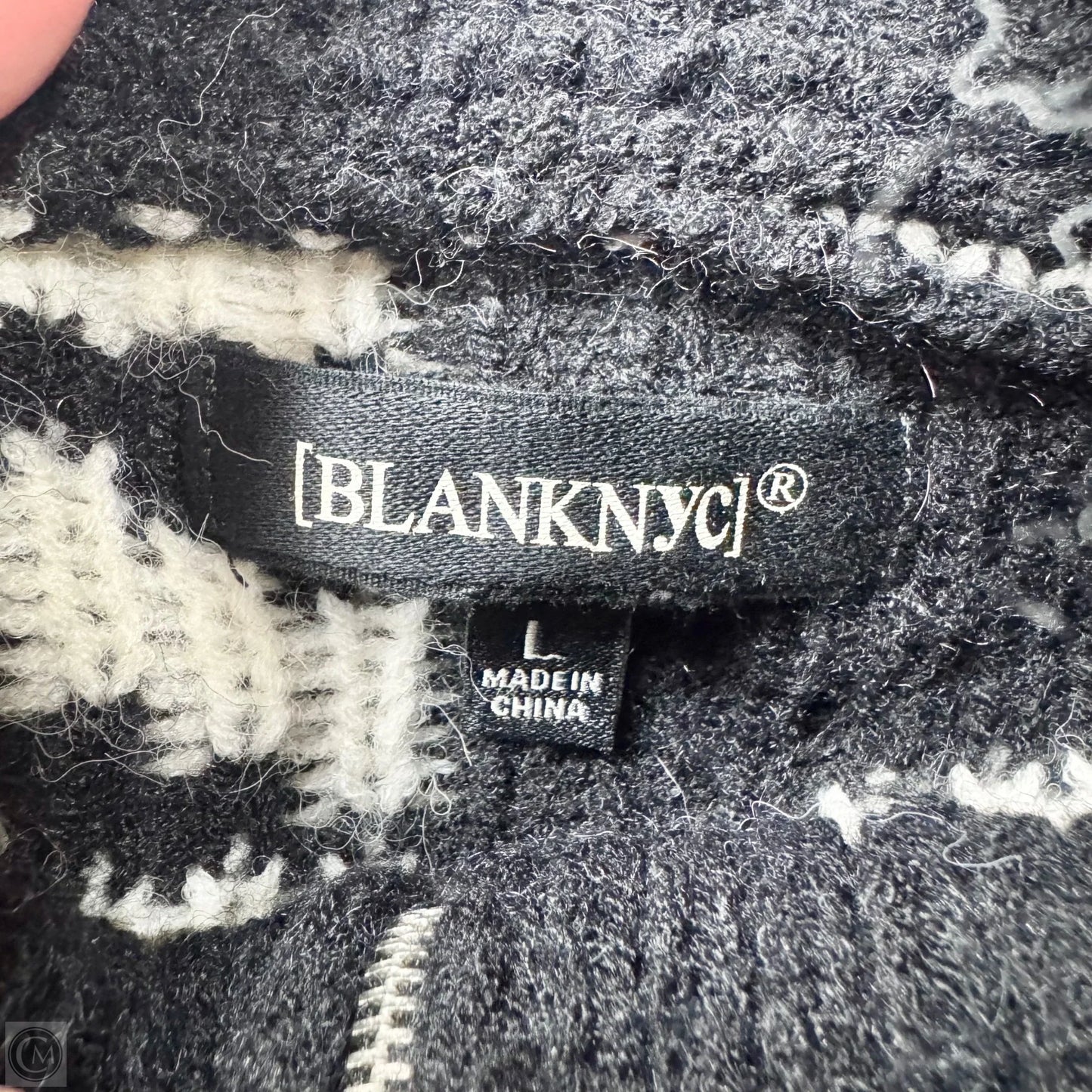 Sweater By Blanknyc In Black & White, Size: L