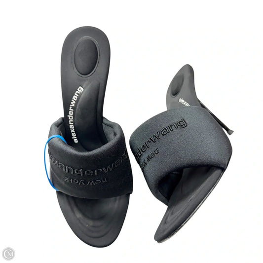 Sandals Luxury Designer By Alexander Wang In Black, Size: 8