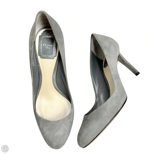 Shoes Luxury Designer By Dior In Grey, Size: 6