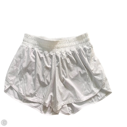 Athletic Shorts By Lululemon In White, Size: M