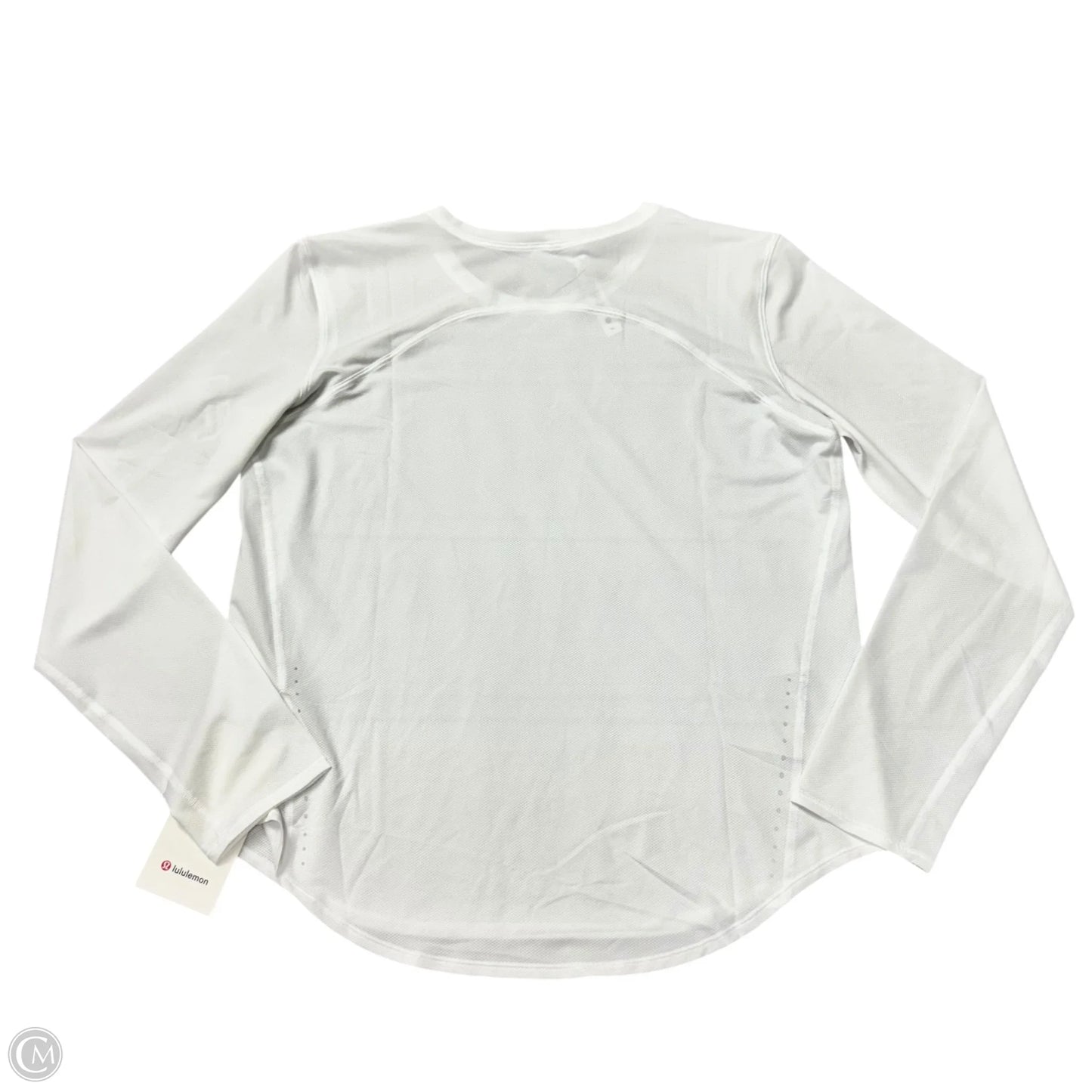 Athletic Top Long Sleeve Crewneck By Lululemon In White, Size: M