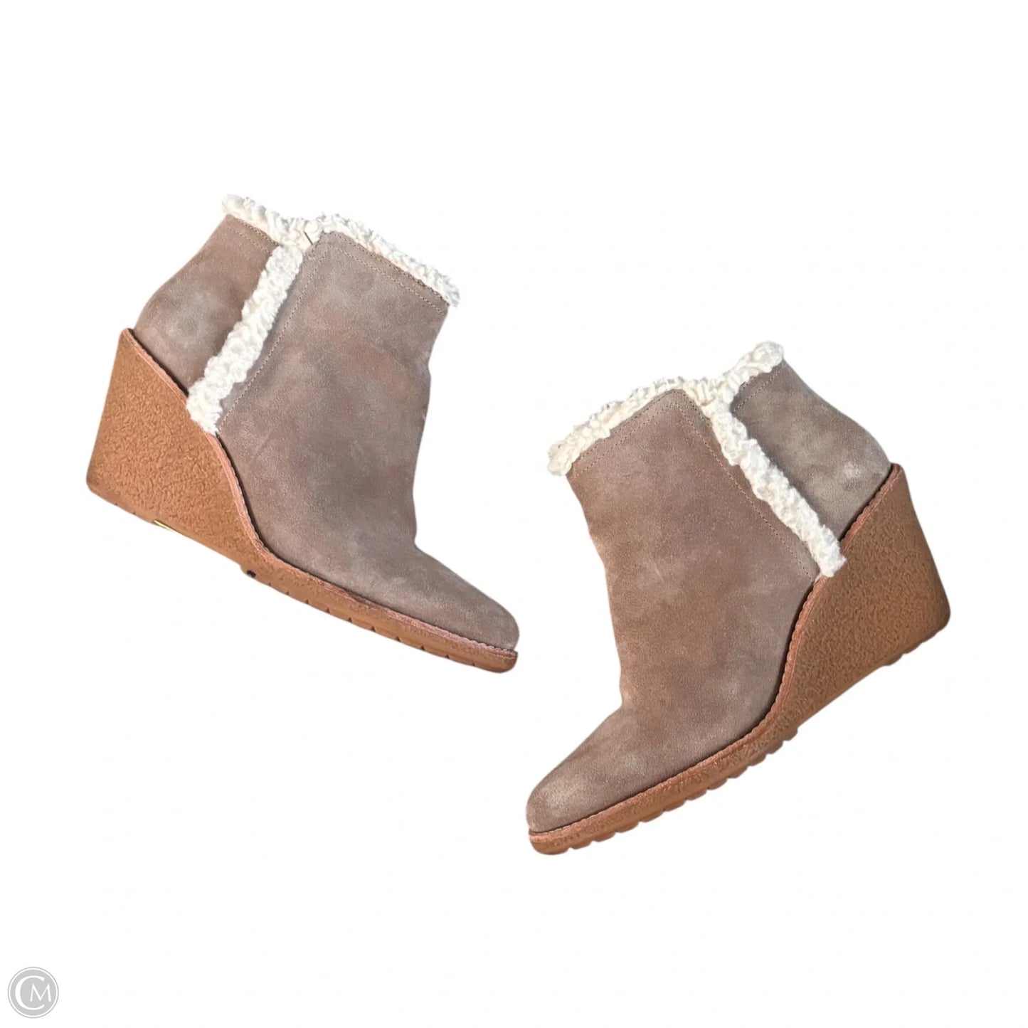 Boots Ankle Heels By Cole-haan In Taupe, Size: 9