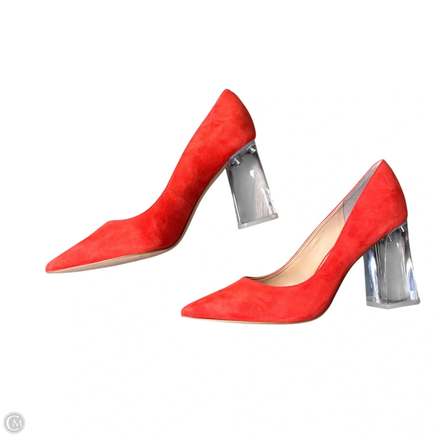 Shoes Heels Block By Marc Fisher In Orange, Size: 7.5