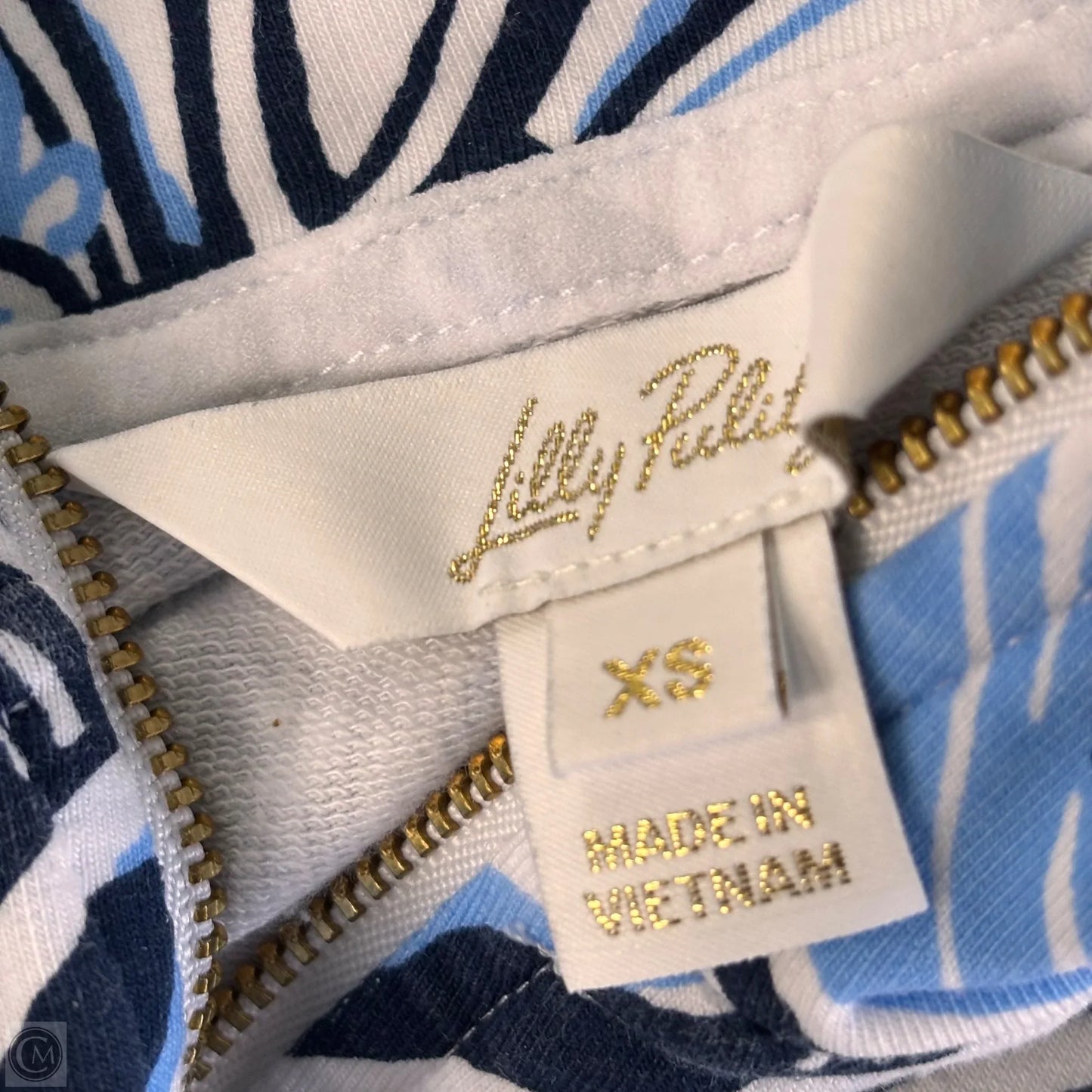Sweatshirt Designer By Lilly Pulitzer In Blue & White, Size: Xs