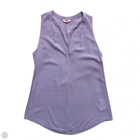Top Sleeveless Designer By Lilly Pulitzer In Purple, Size: Xs