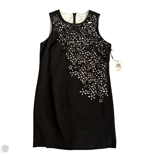 Dress Casual Midi By Calvin Klein In Black & White, Size: Lp