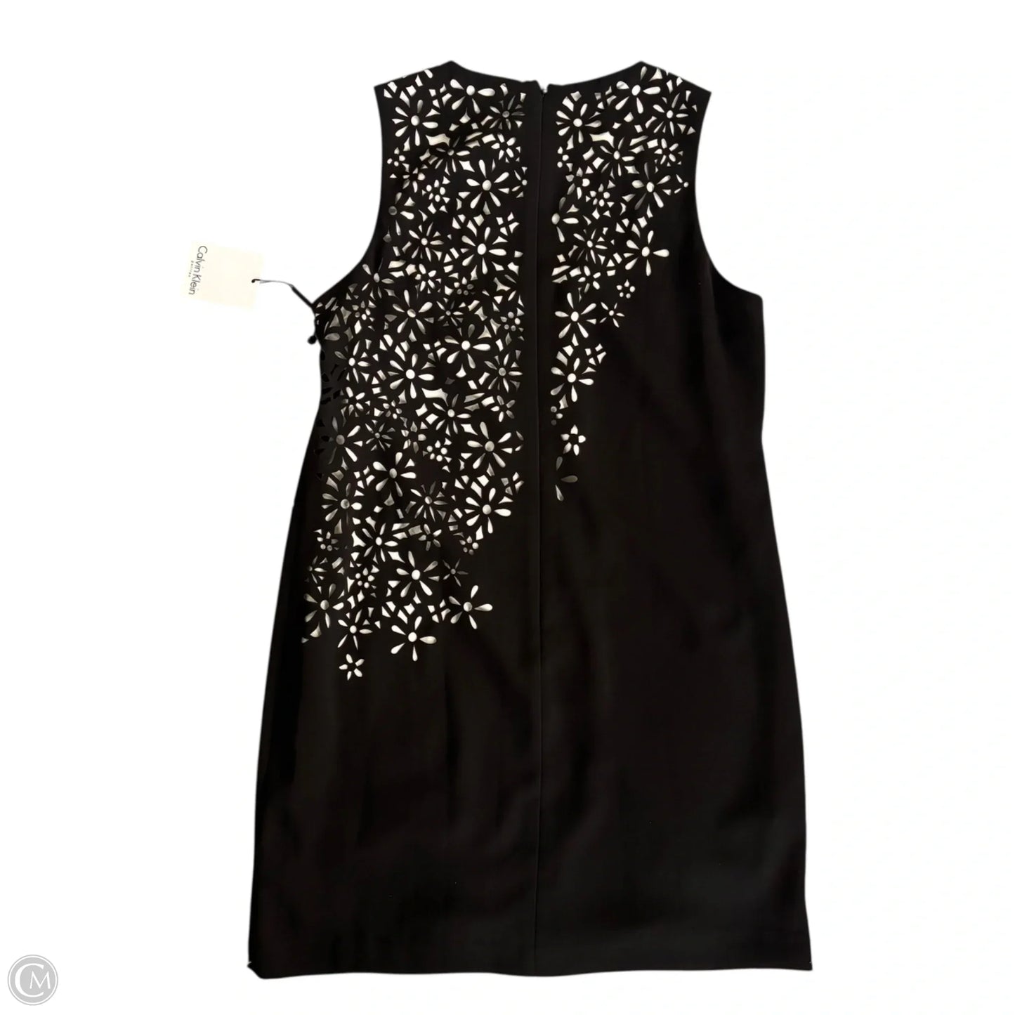 Dress Casual Midi By Calvin Klein In Black & White, Size: Lp