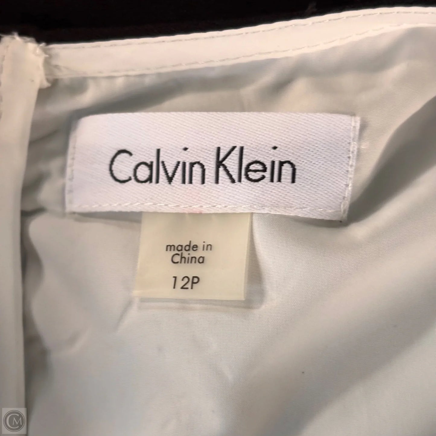 Dress Casual Midi By Calvin Klein In Black & White, Size: Lp