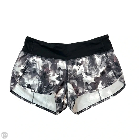 Athletic Shorts By Lululemon In Floral Print, Size: S