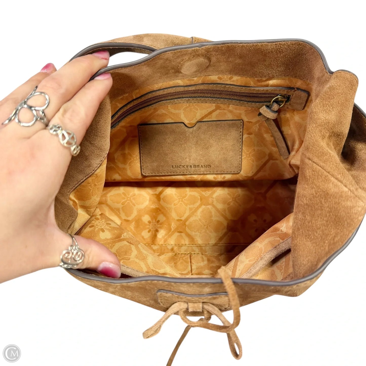 Handbag Leather By Lucky Brand, Size: Small