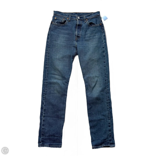 Jeans Straight By Levis In Blue Denim, Size: 6