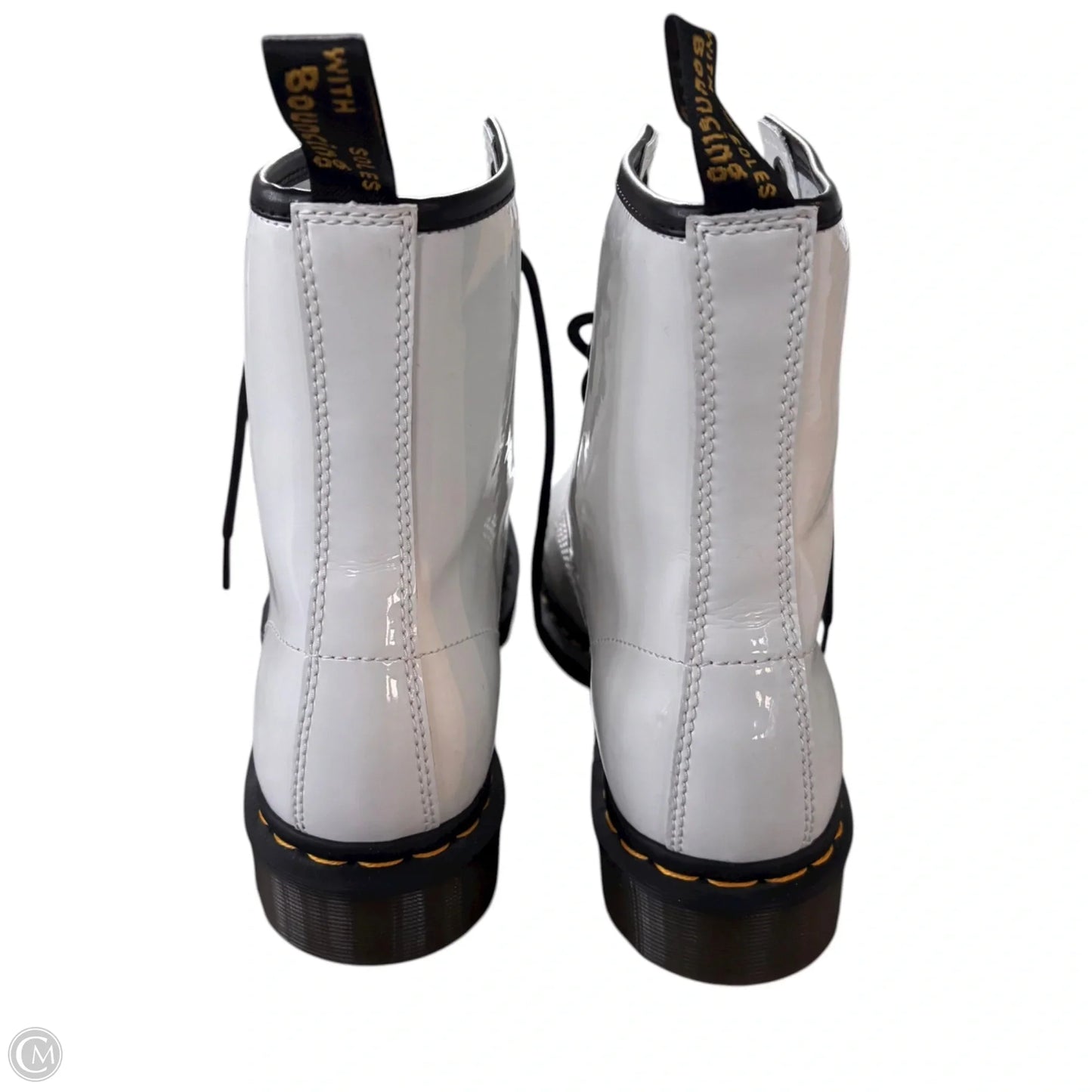 Boots Leather By Dr Martens In White, Size: 10