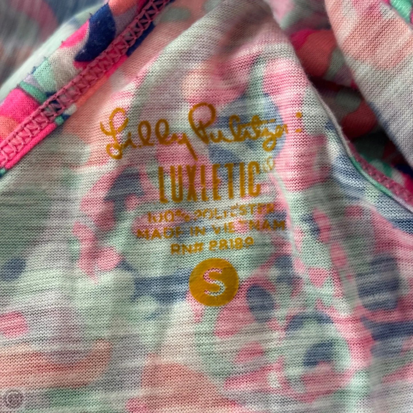 Tank Top Designer By Lilly Pulitzer In Pink & Purple, Size: S